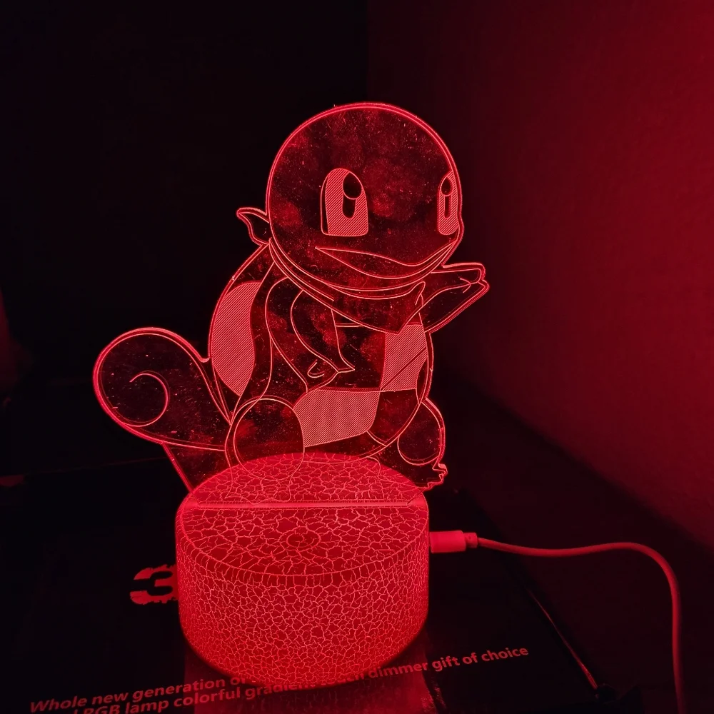 3D Illusion LED Night Light - Red